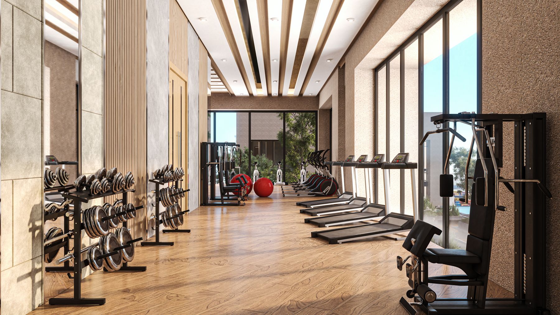 Indoor gymnasium